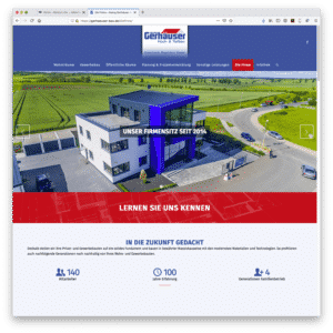 Georg Gerhäuser Hoch und Tiefbau - Homepage Markus Löw - mloew[werbeagentur] Design; Fotografie; Film